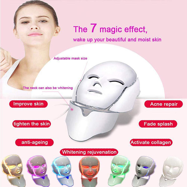 Seven-color Light Skin Rejuvenation Beauty Apparatus Mask